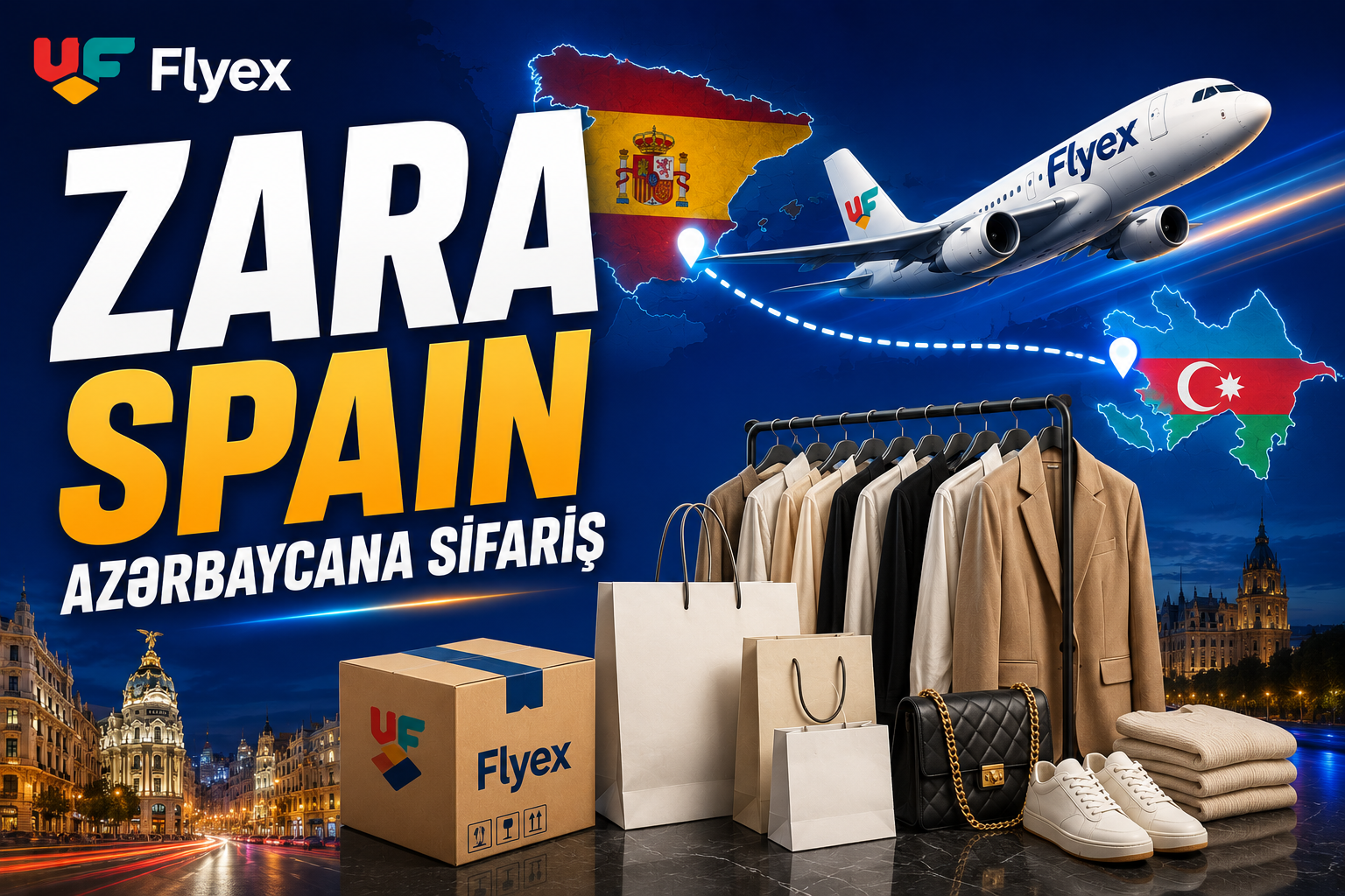 Zara İspaniyadan Azərbaycana Necə Sifariş Vermək Olar? (2026 Tam Bələdçi) | Flyex