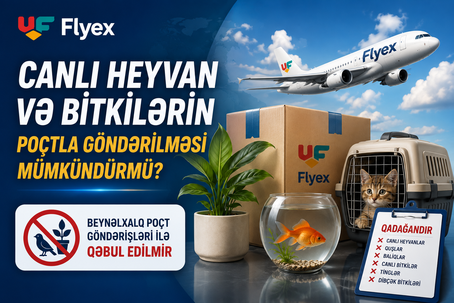 Canlı Heyvan və Bitkilərin Poçtla Göndərilməsi Mümkündürmü? (2026) | Flyex