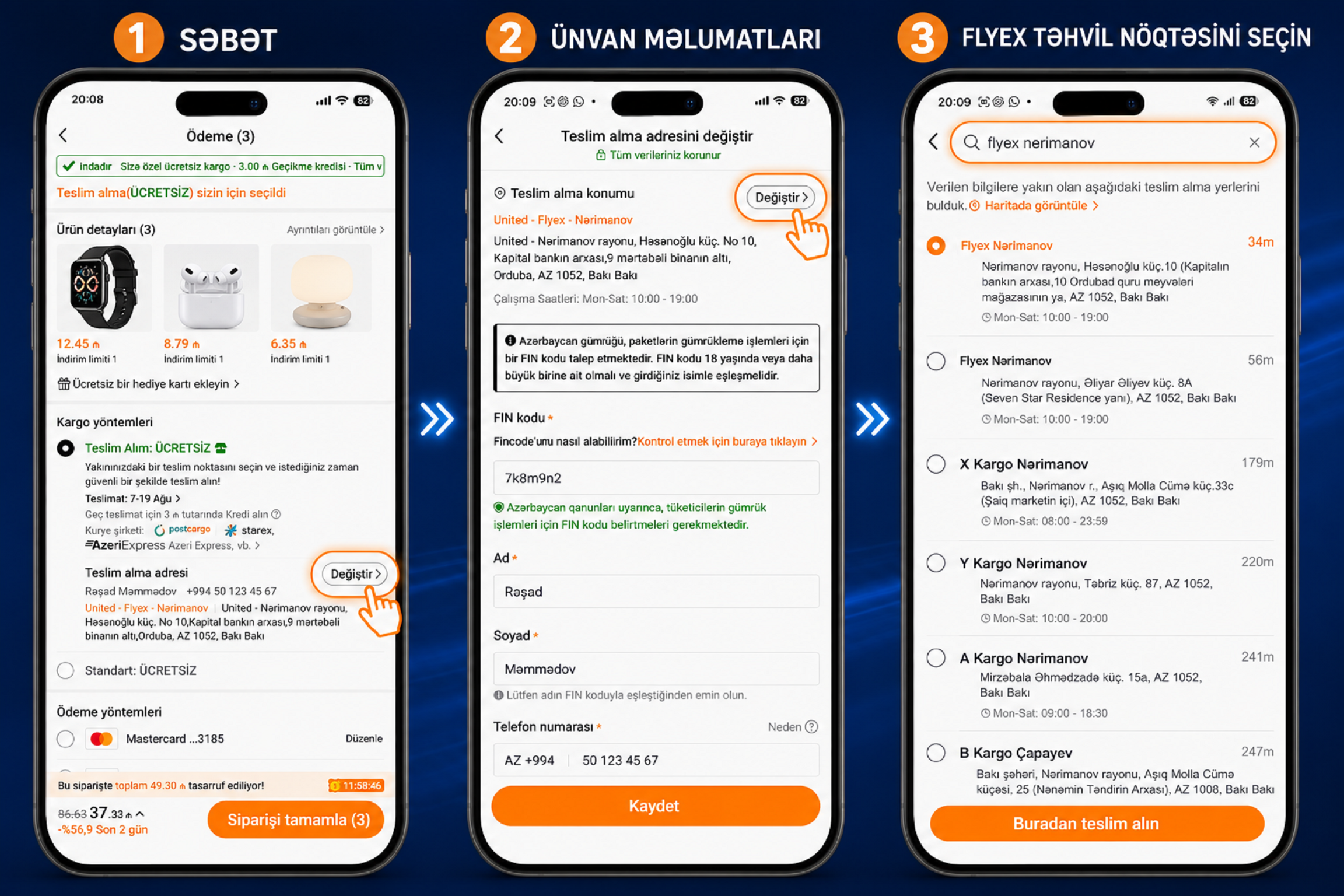 Temu-da Flyex Təhvil Nöqtəsini Necə Seçmək Olar? (2026 Tam Bələdçi) | Flyex