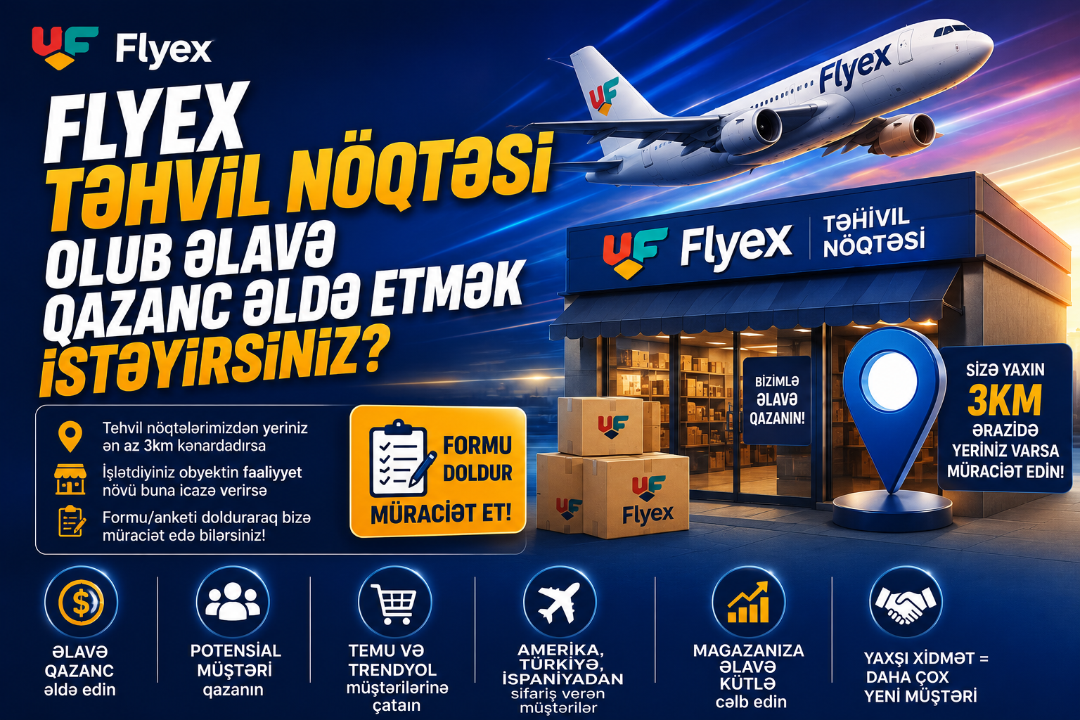 Flyex Təhvil Nöqtəsi Olaraq Əlavə Qazanc Əldə Edin (2026 Bələdçisi) | Flyex