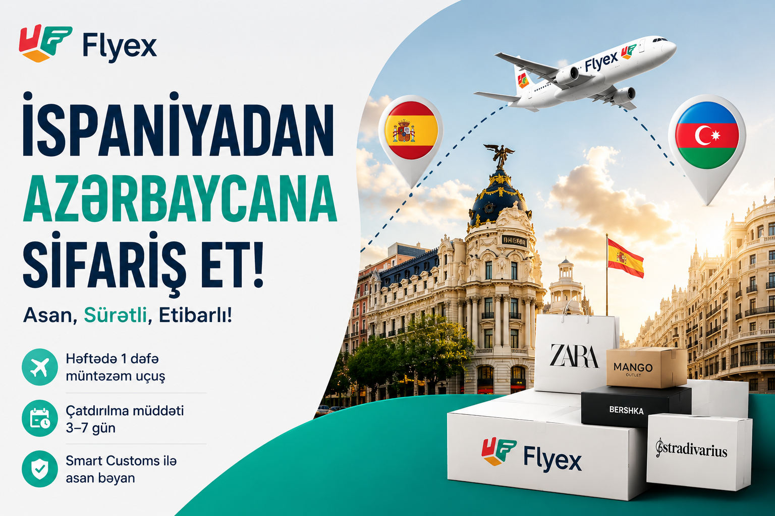 İspaniyadan Azərbaycana Necə Sifariş Vermək Olar? (2026 Tam Bələdçi) | Flyex